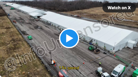 Drone Video Reveals MASSIVE NYC Migrant Tent City, Kept Under Wraps By Democrats & Media