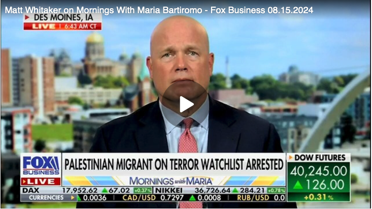 US is so vulnerable that it's 'almost incomprehensible' what this Biden, Harris admin has done: Matt Whitaker