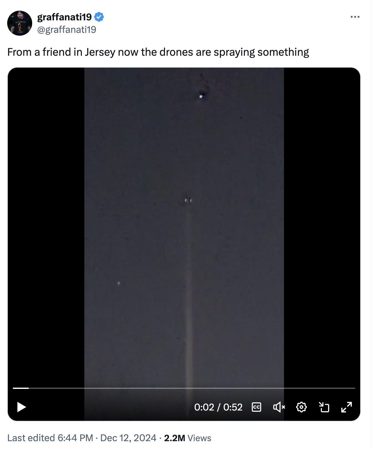 Are the New Jersey Drones Spraying Unknown Material?