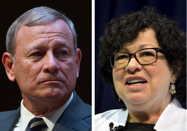 Chief SCOTUS Justice John Roberts Stops Justice Sotomayor from Interrupting Questions