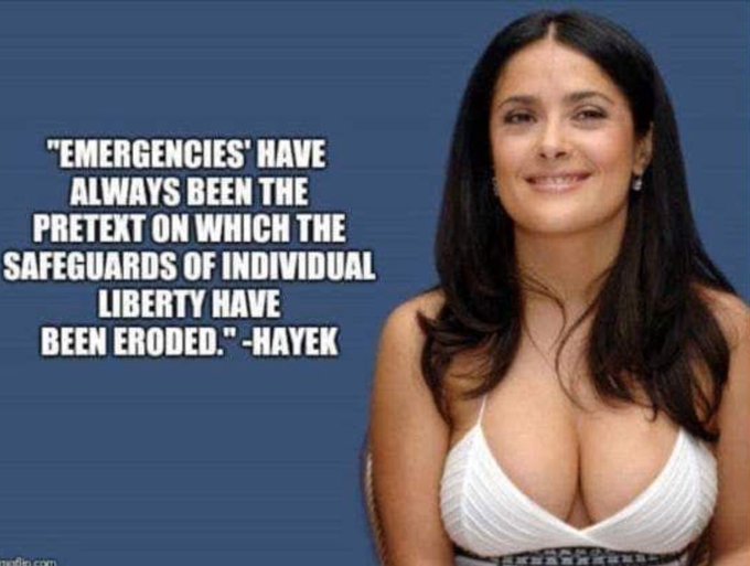 Hayek is always on point. 