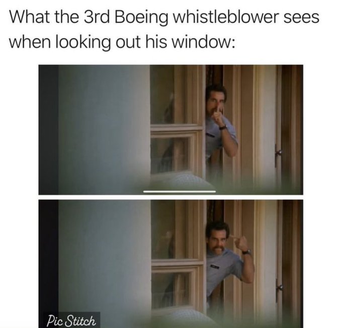 Boeing falling apart like this was not on the bingo card. 