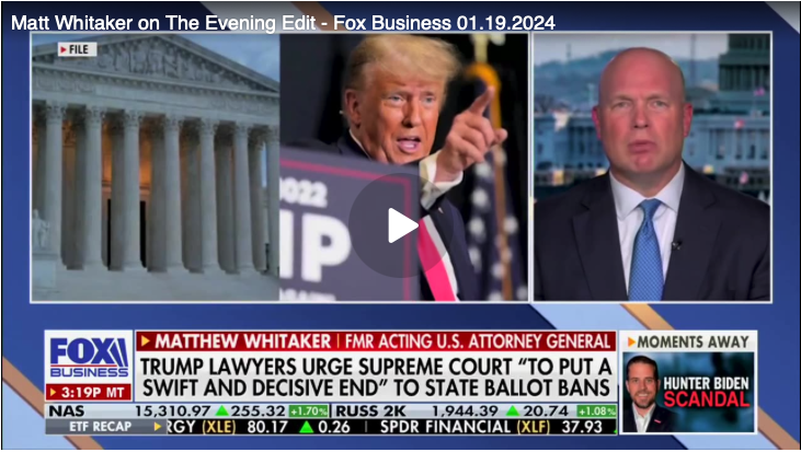 In Our Republic the American People Decide the Next President not the Department of Justice