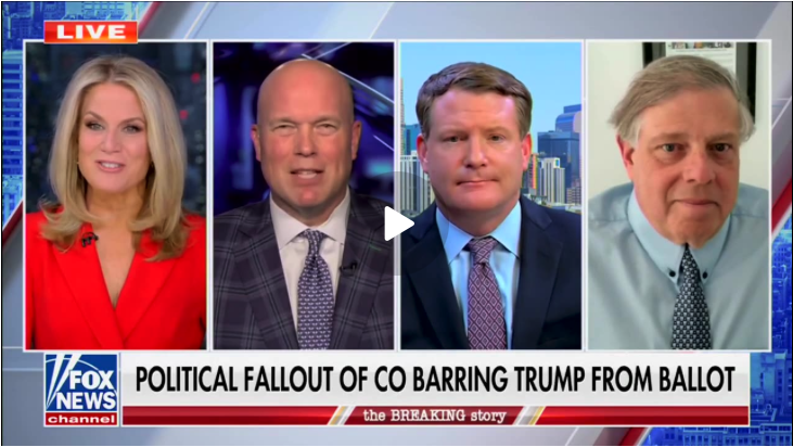 The Colorado Supreme Court taking Trump off the ballot is an undemocratic and unconstitutional attempt at election interference