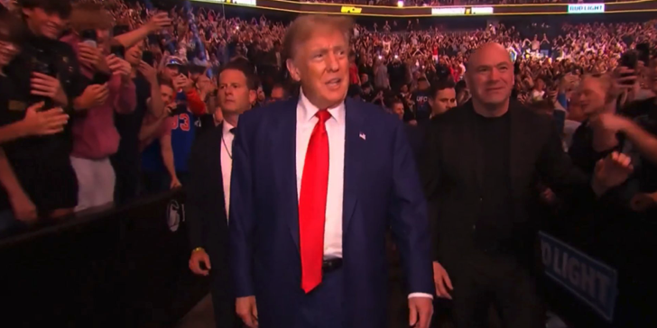 BREAKING: President Trump appears at UFC 302 in New Jersey, crowd goes WILD with standing ovation