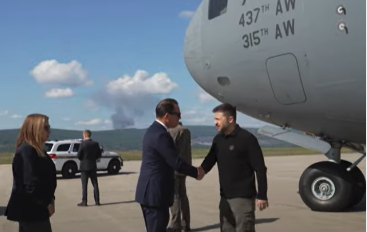 Biden-Harris admin flies Zelensky around on US Air Force jet for tour of Pennsylvania munitions factory