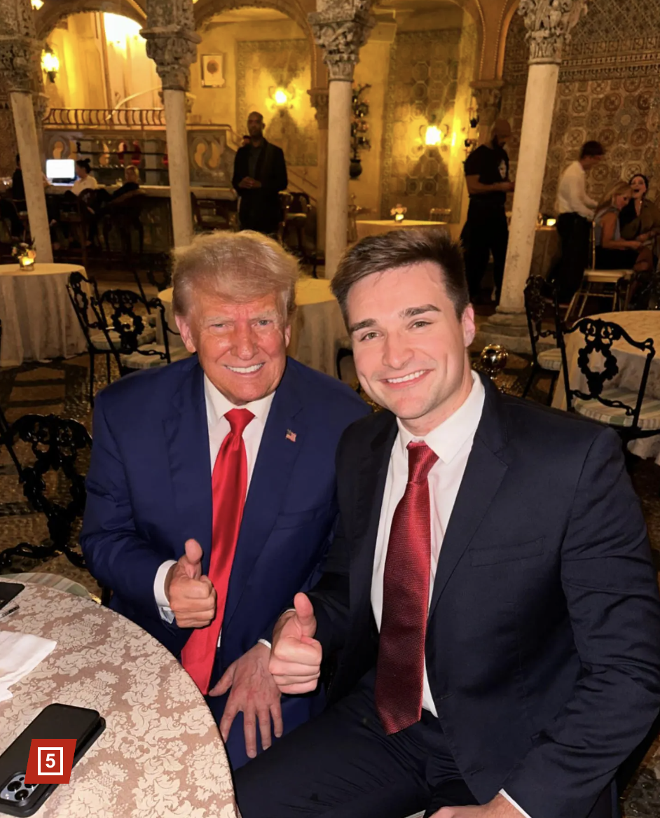  Trump adviser Alex Bruesewitz faints at hospital after tumbling over lectern on stage at NYC Young Republican gala: sources