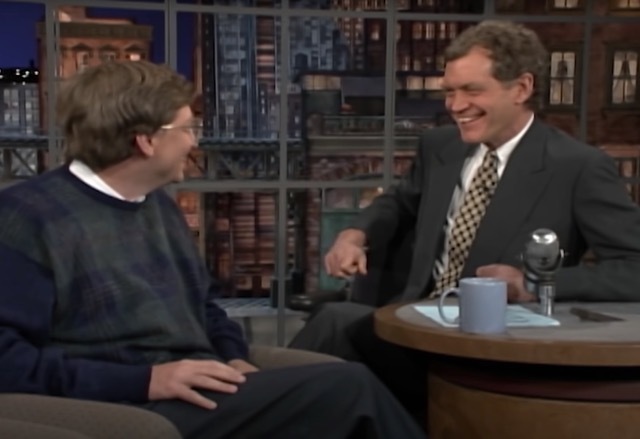 Bill Gates and David Letterman