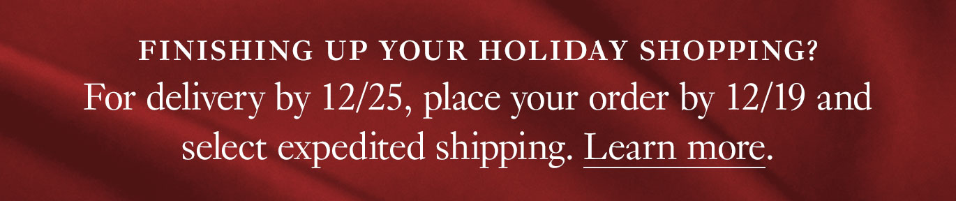 Finishing up your holiday shopping? For delivery by 12/25, place your order by 12/19 and select expedited shipping. Learn more. 