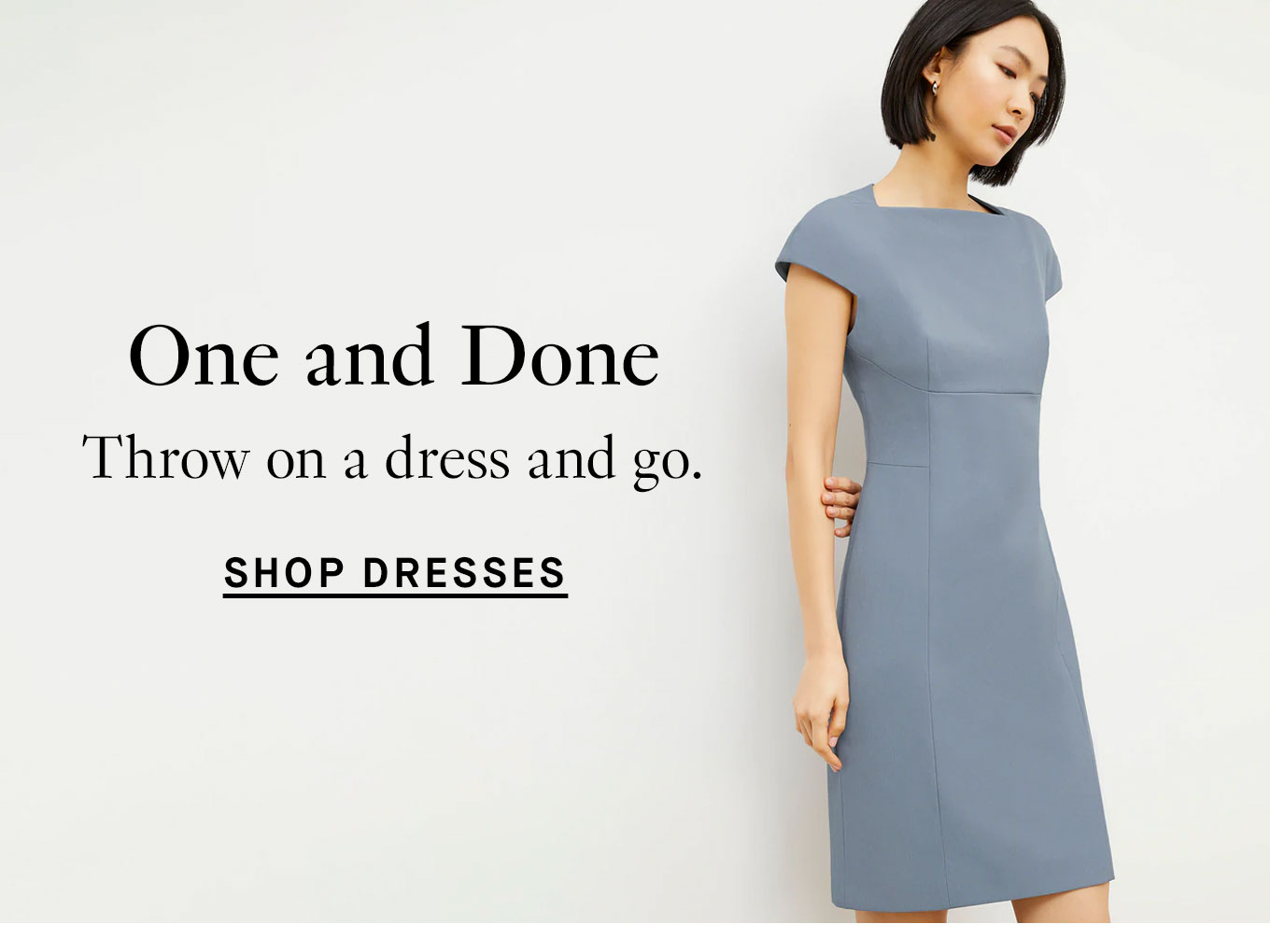 Shop dresses.