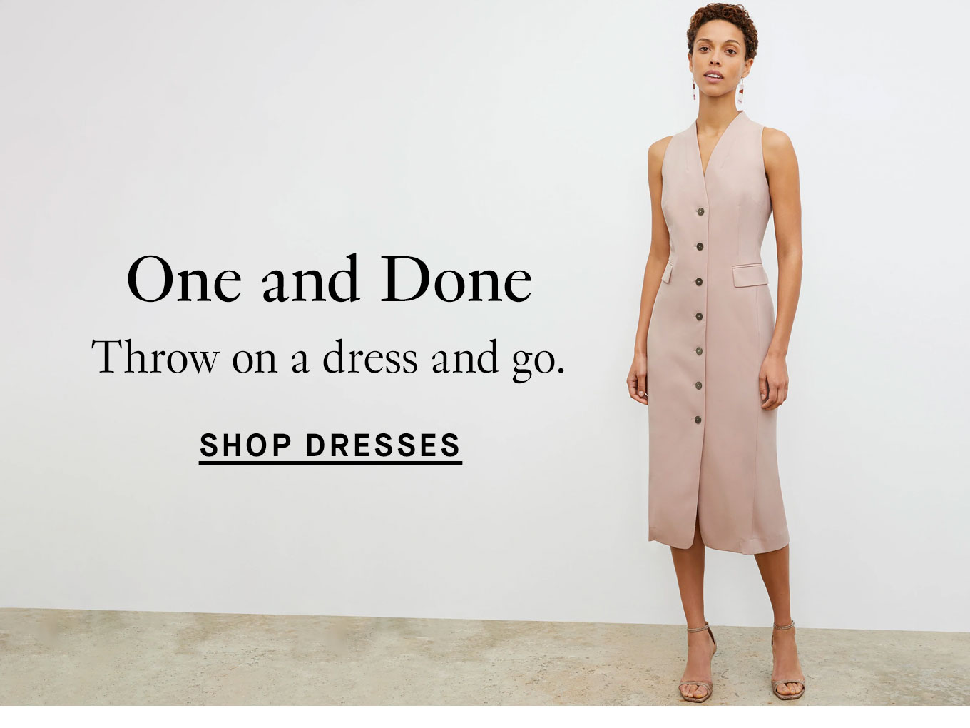 Shop dresses.