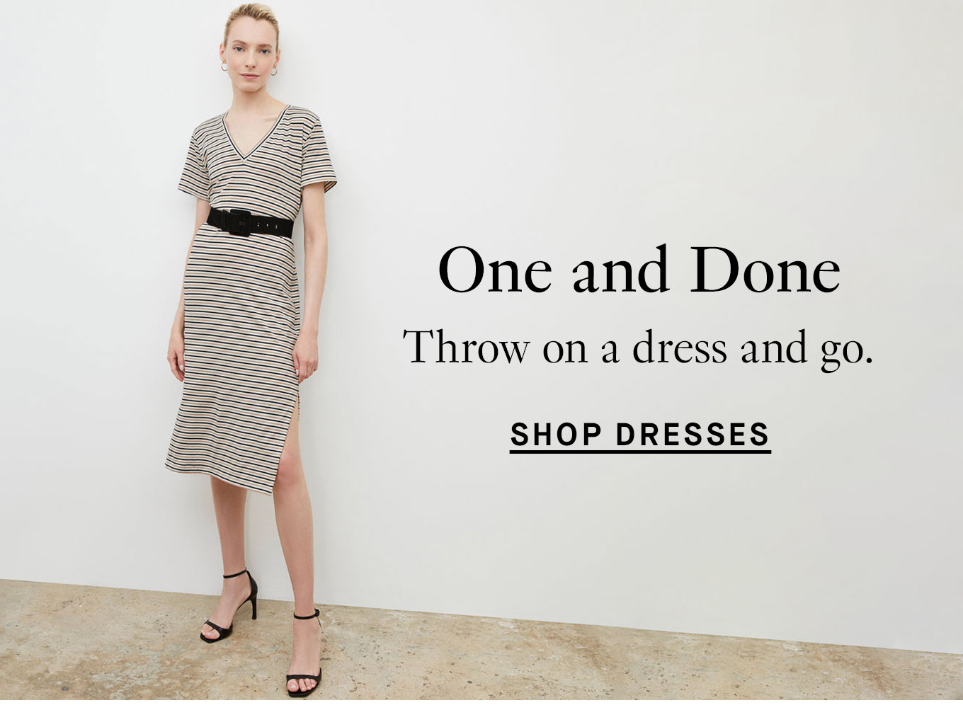 Shop dresses.