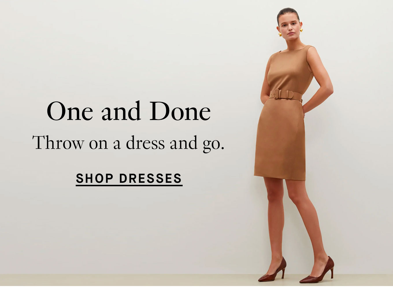 Shop dresses.