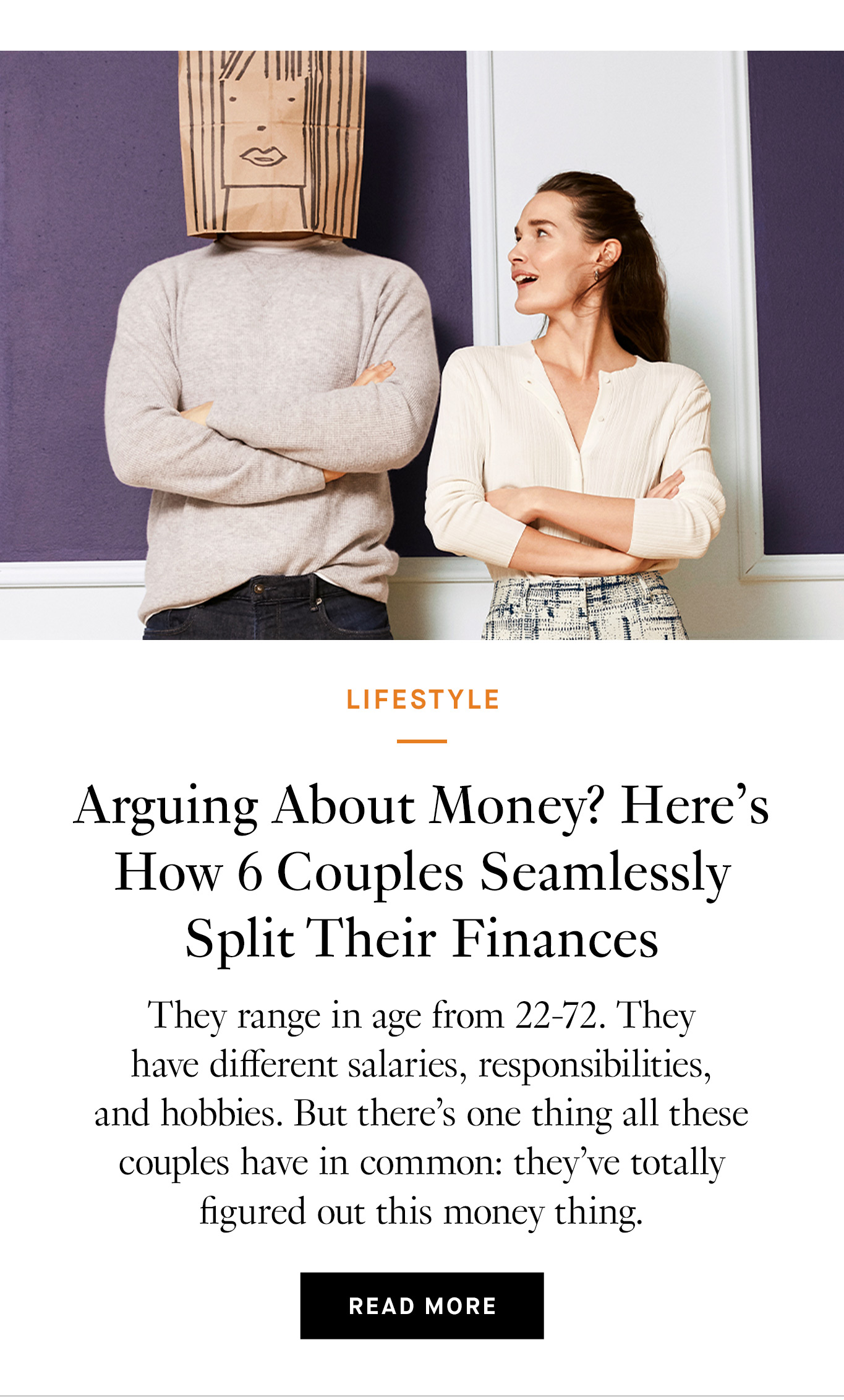 Arguing About Money? Here’s How 6 Couples Seamlessly Split Their Finances. Read More.
