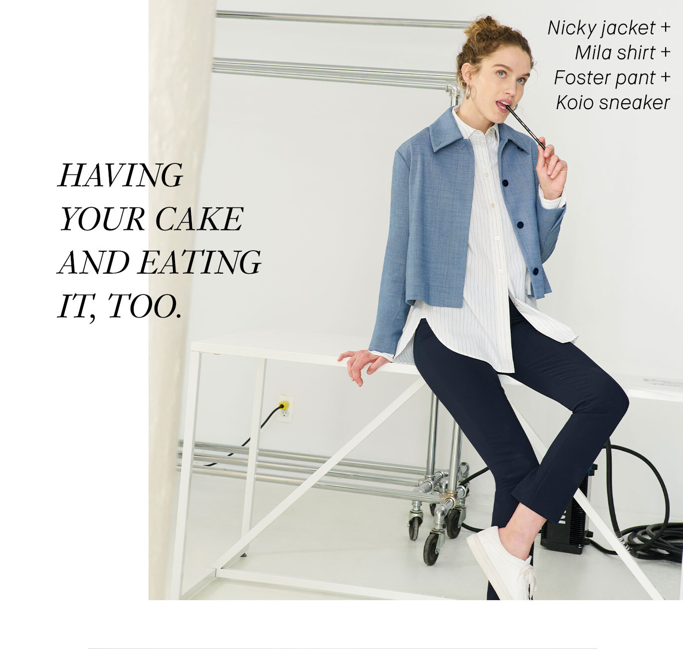 Wearing Power Casual Is Like…Having your cake and eating it, too.