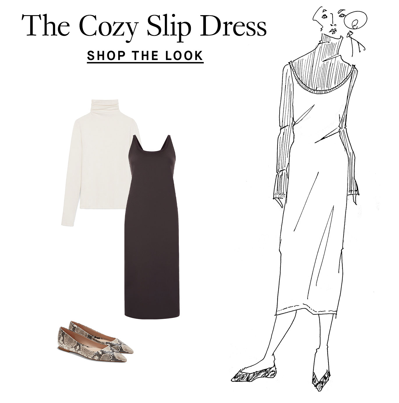 The Cozy Slip Dress. Shop the Look.