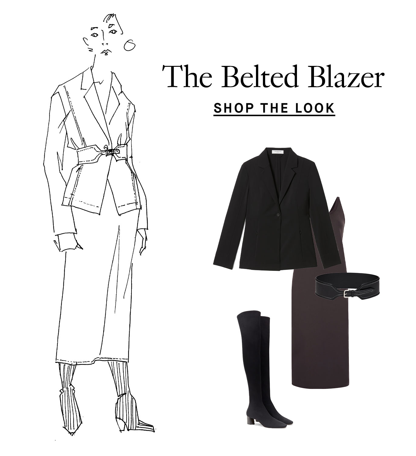 The Belted Blazer. Shop the Look.