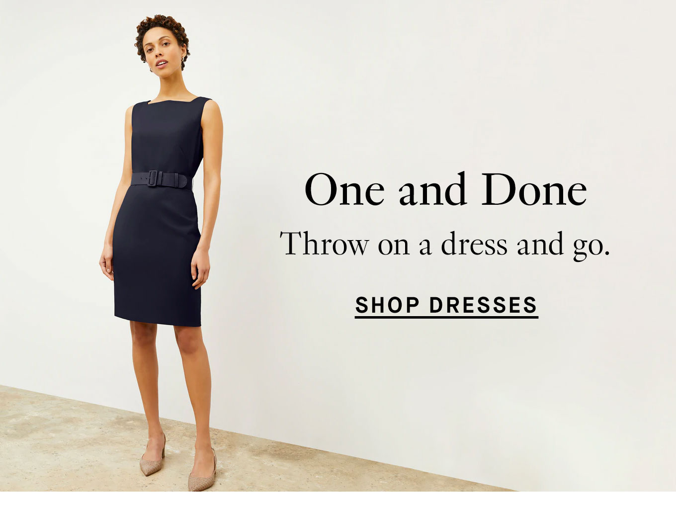 Shop dresses.