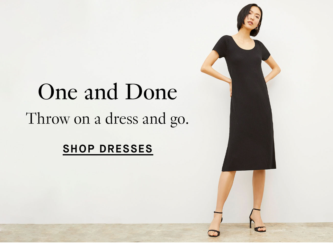 Shop dresses.