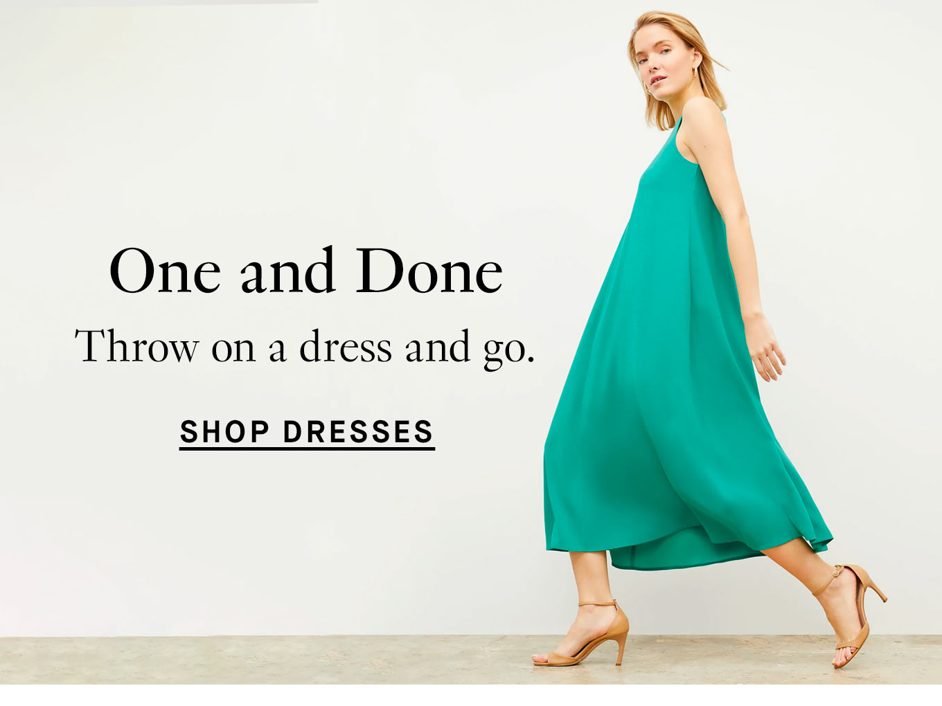 Shop dresses.