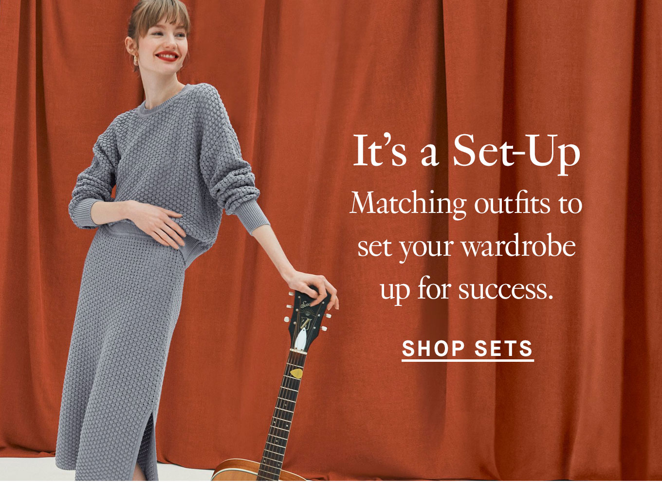 It’s a Set-Up: Matching outfits to set your wardrobe up for success. Shop Sets.