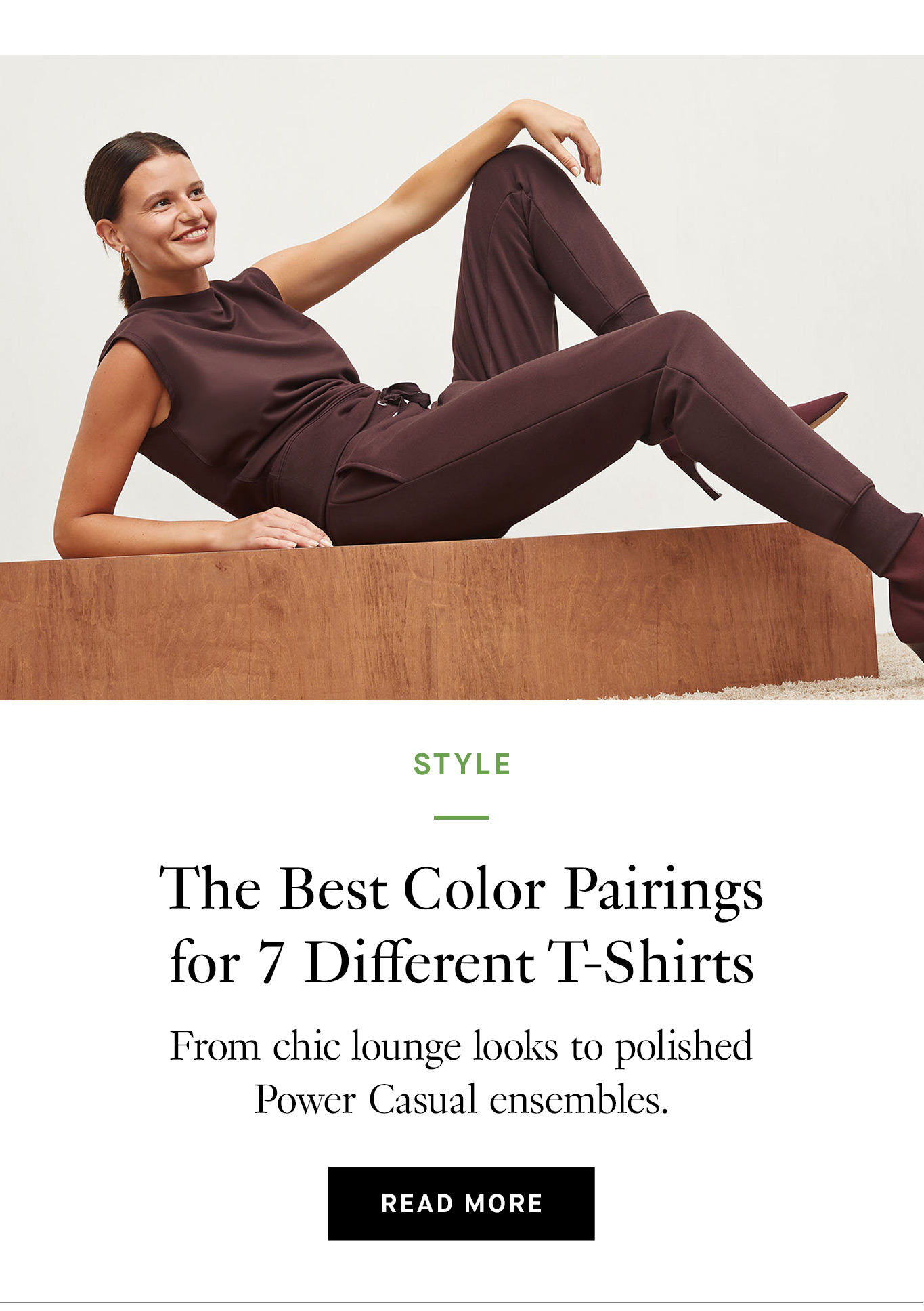 The Best Color Pairings for 7 Different T-Shirts: From chic lounge looks to polished Power Casual ensembles