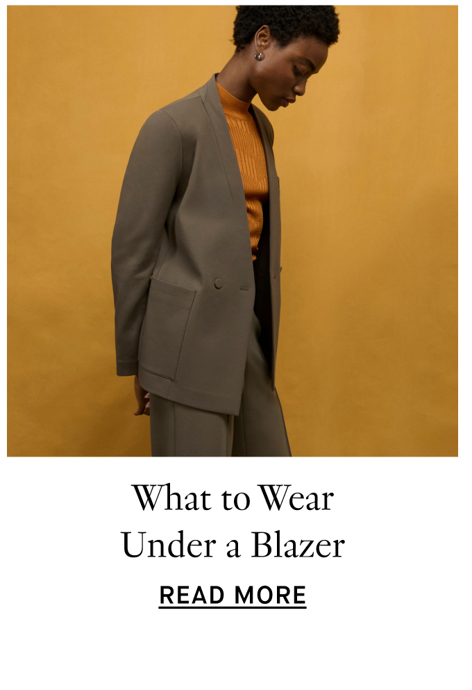 What to Wear Under a Blazer