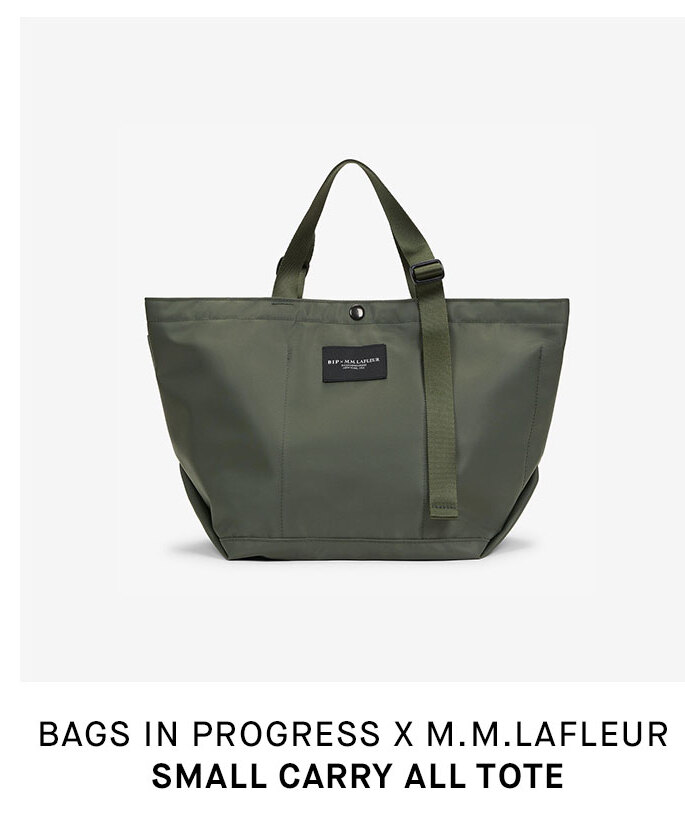 The Bags in Progress x M.M. Small Carry All Tote.