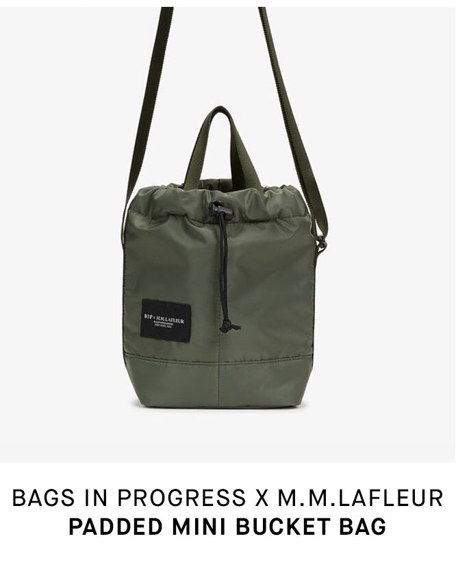 The Bags in Progress x M.M. Padded Mini Bucket Bag.