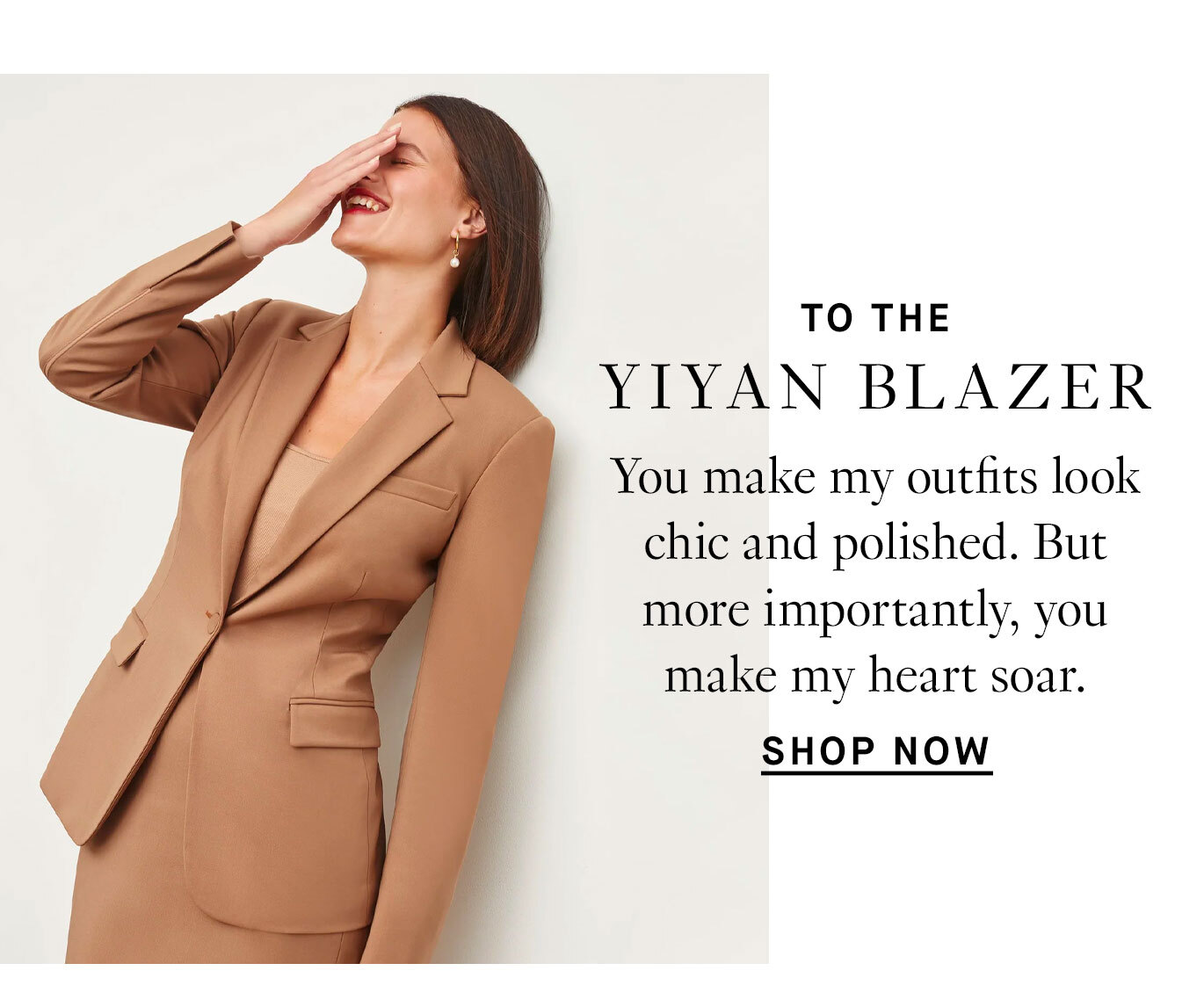 Love Letter To the Yiyan Blazer: You make my outfits look chic and polished. But more importantly, you make my heart soar. Shop now.