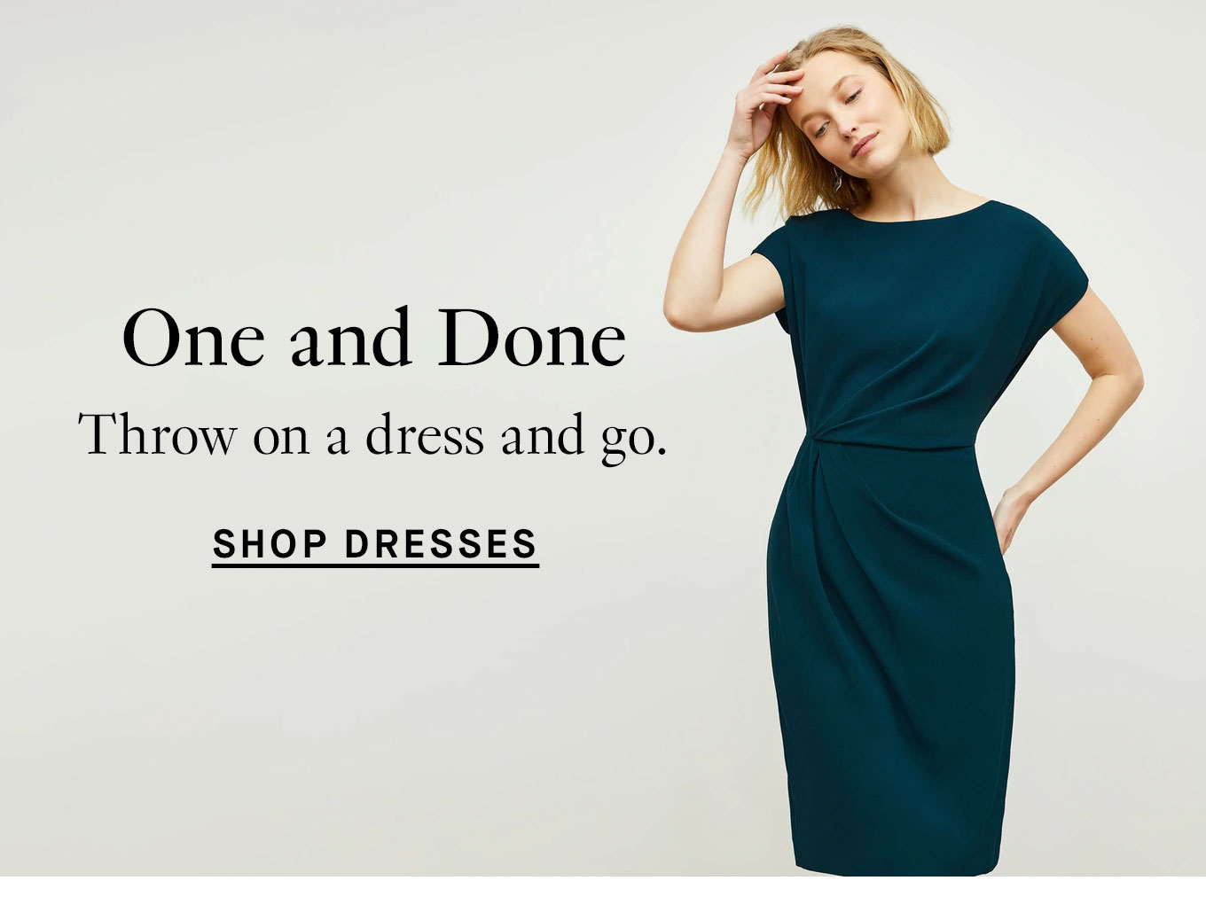 Shop dresses.