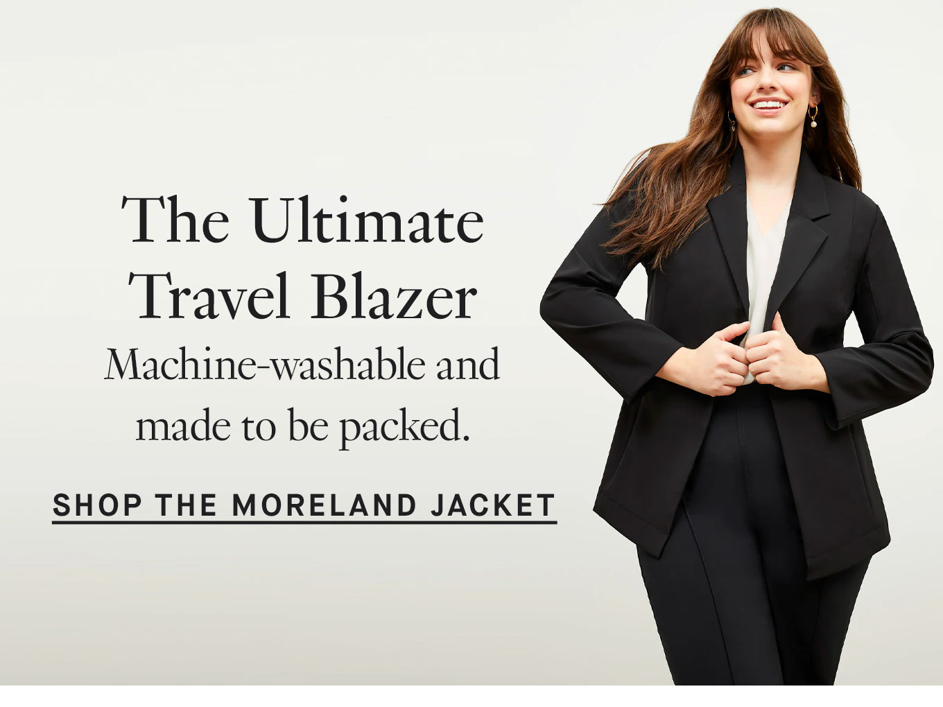 The Ultimate Travel Blazer Machine-washable and made to be packed. Shop the Moreland Jacket