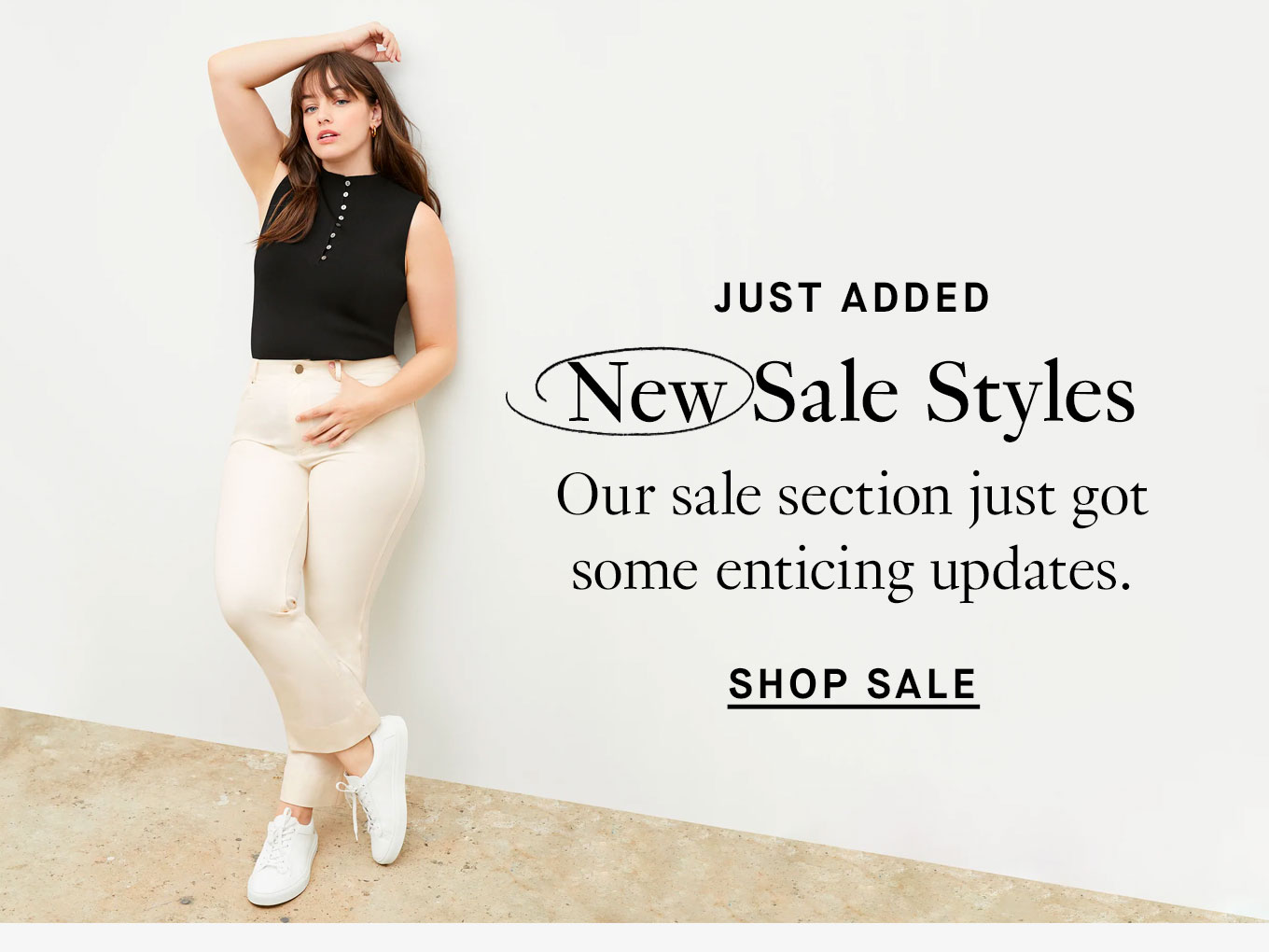 Just added: New Sale Styles. Our sale section just got some enticing updates. Shop sale.