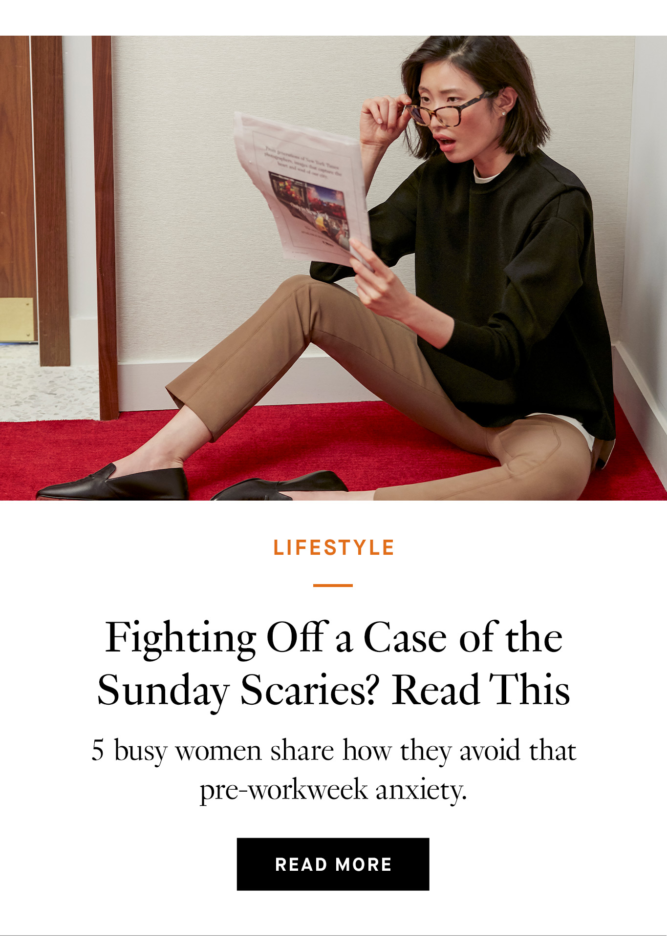 Fighting Off a Case of the Sunday Scaries? Read This.
