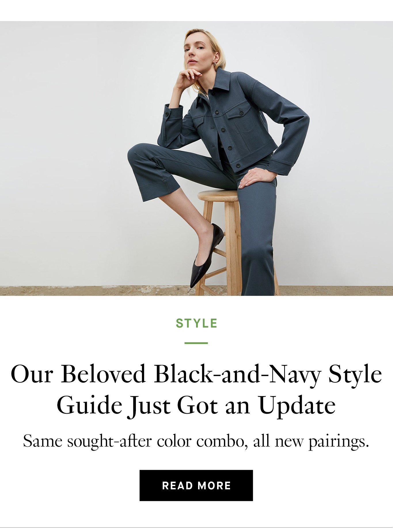 Our Beloved Black-and-Navy Style Guide Just Got an Update. Read More.