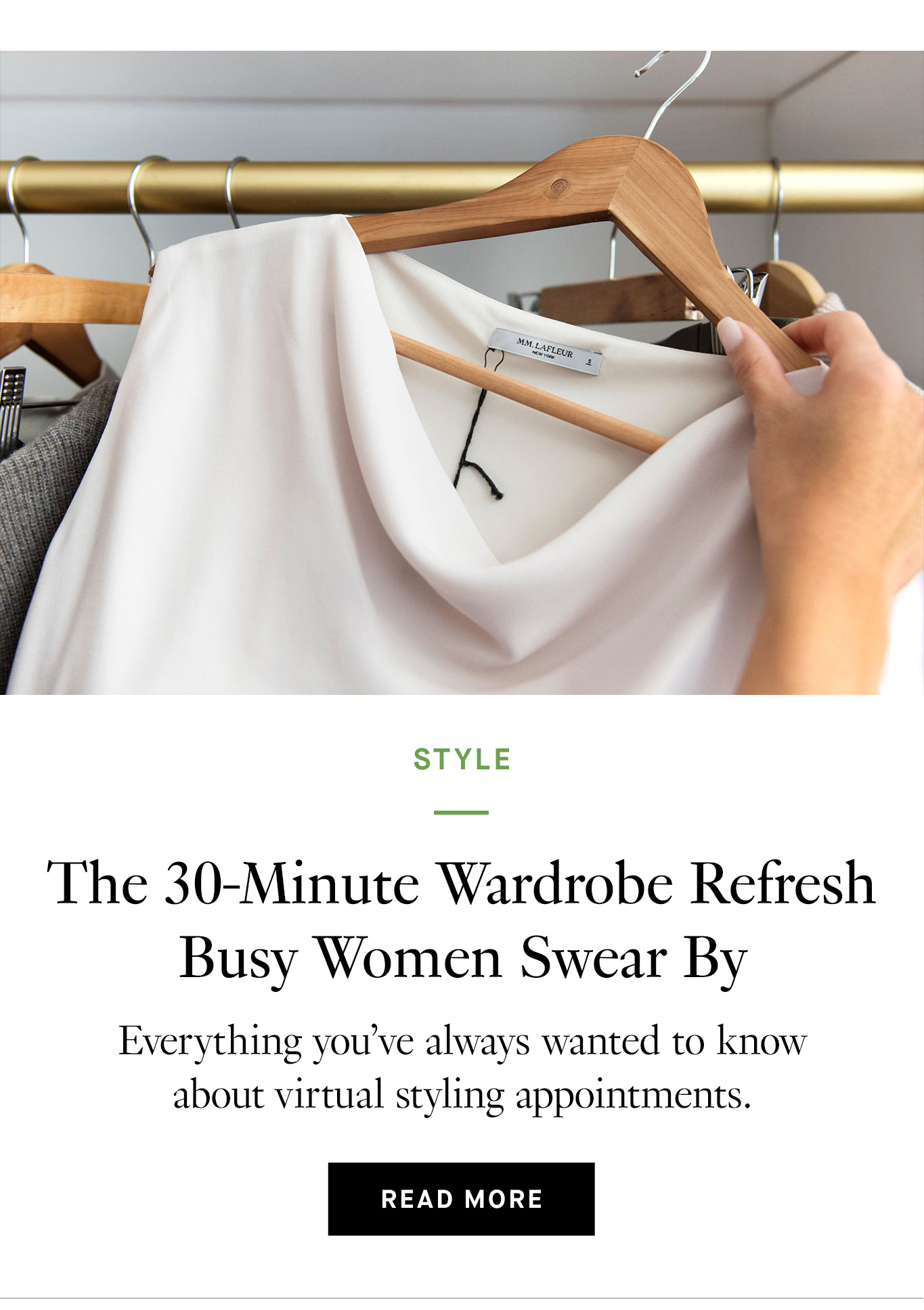 The 30-Minute Wardrobe Refresh Busy Women Swear By. Read More.