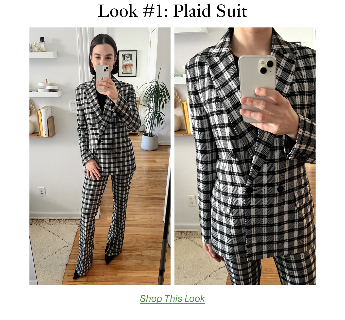 Look #1: Plaid Suit. Shop This Look.