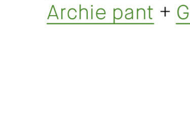 Archie pant