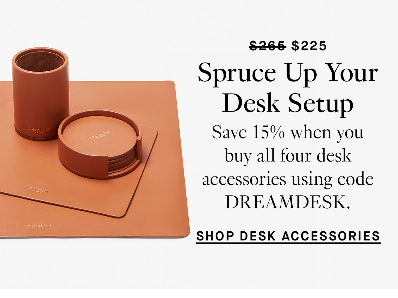 Shop desk accessories.