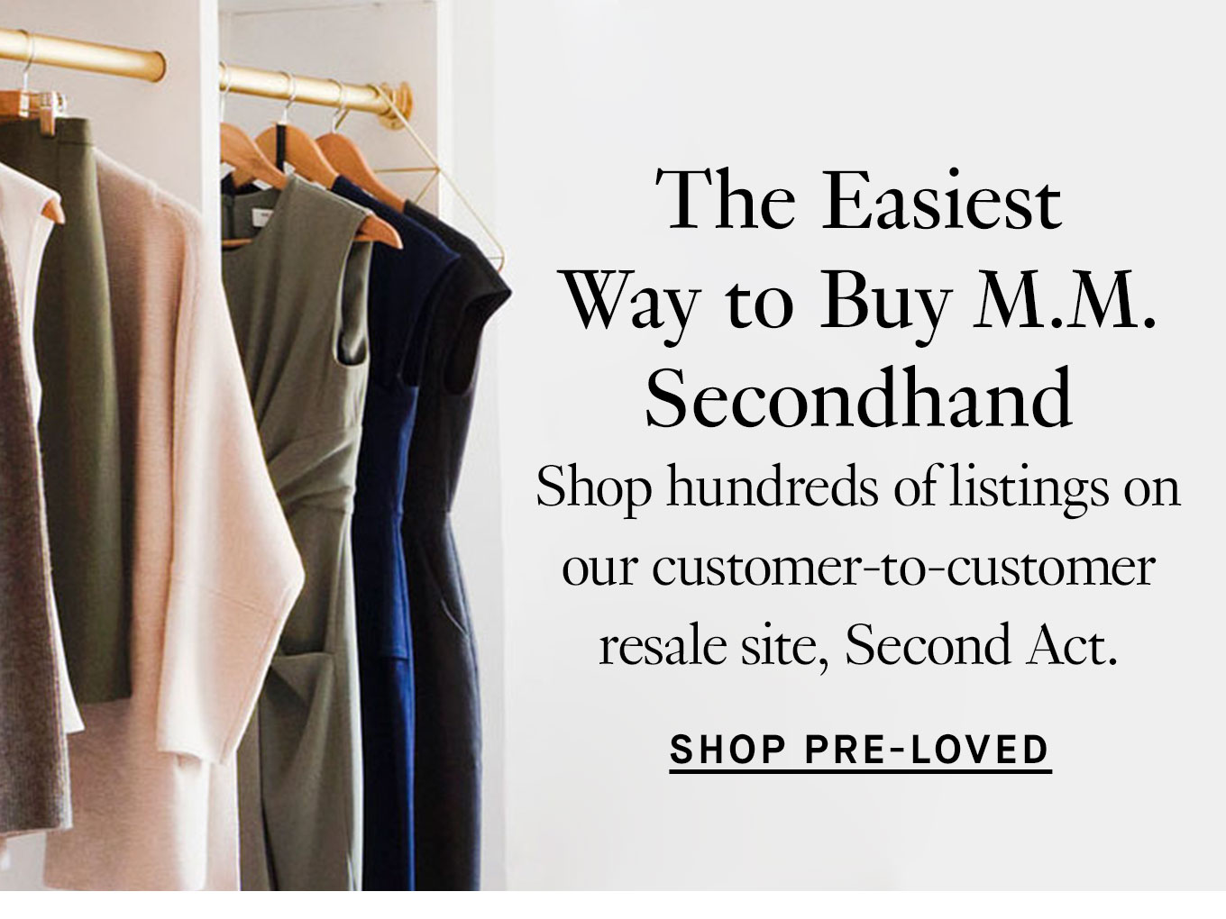 The easiest way to buy M.M. secondhand. Shop Pre-Loved.