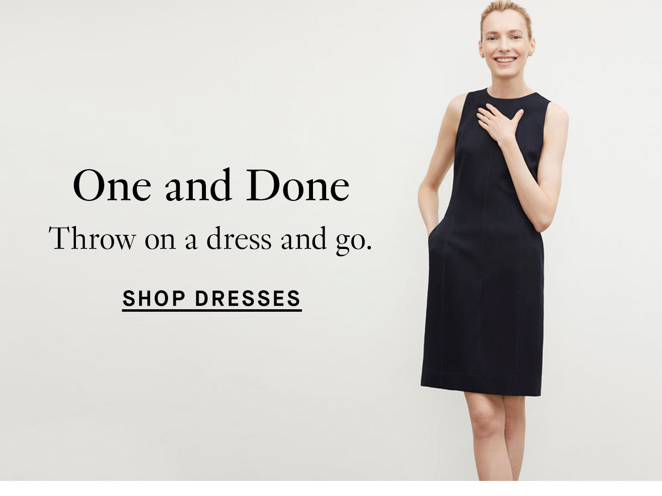 Shop dresses.