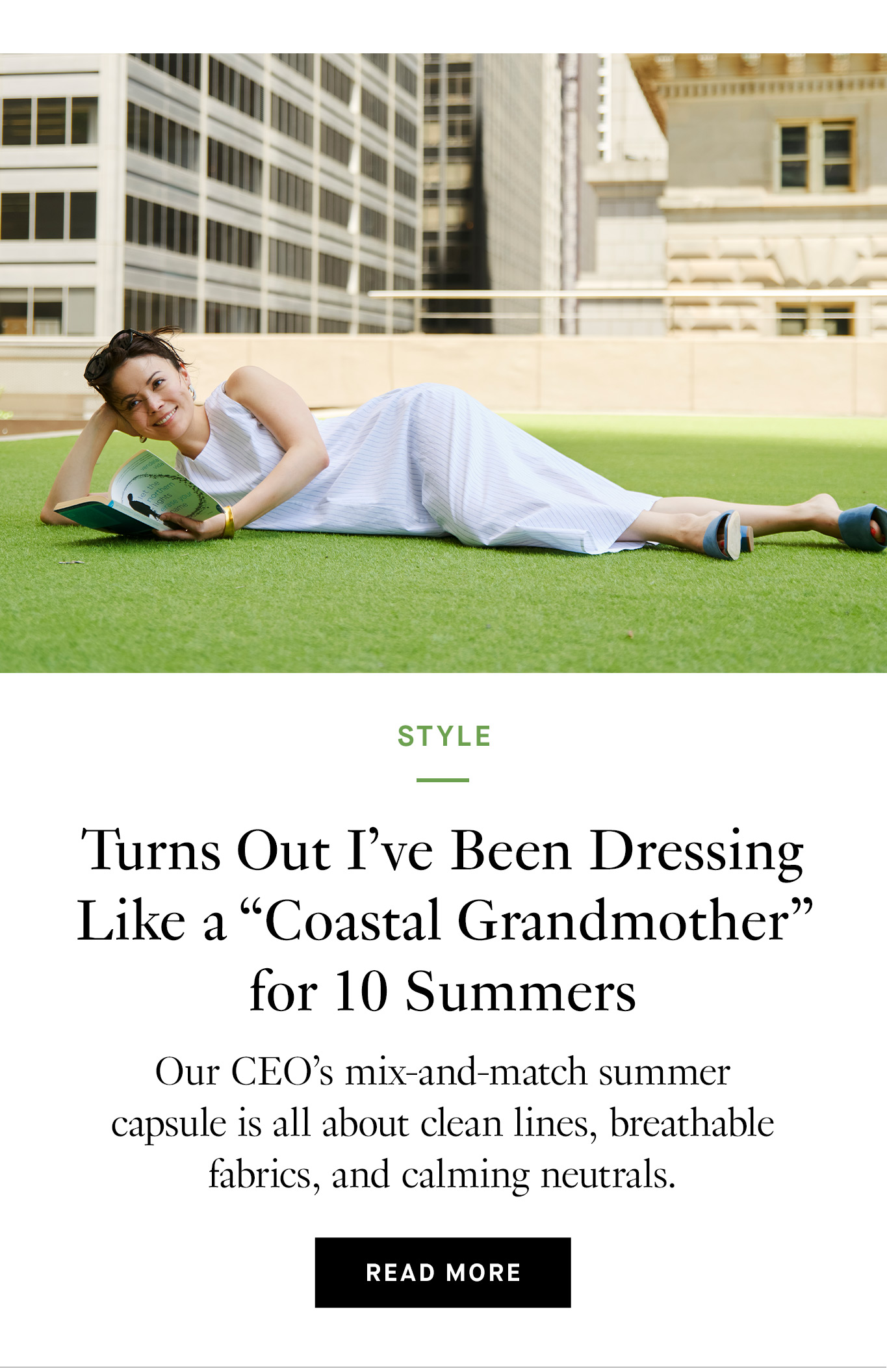 Turns Out I’ve Been Dressing Like a “Coastal Grandmother” for 10 Summers. Read more.
