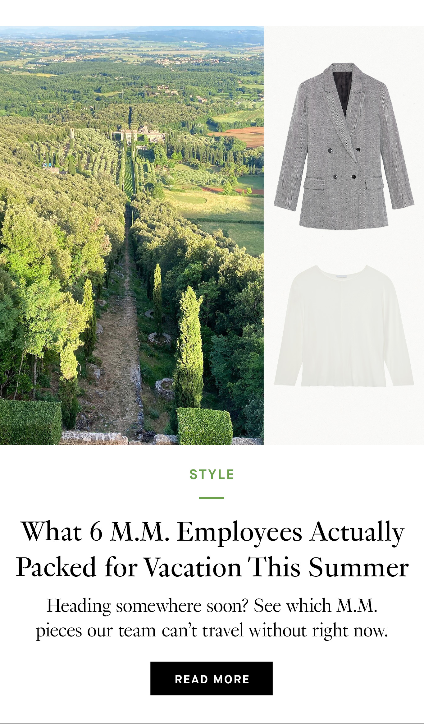 What 6 M.M. Employees Actually Packed for Vacation This Summer. Read More.
