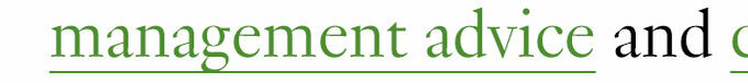 management advice and
