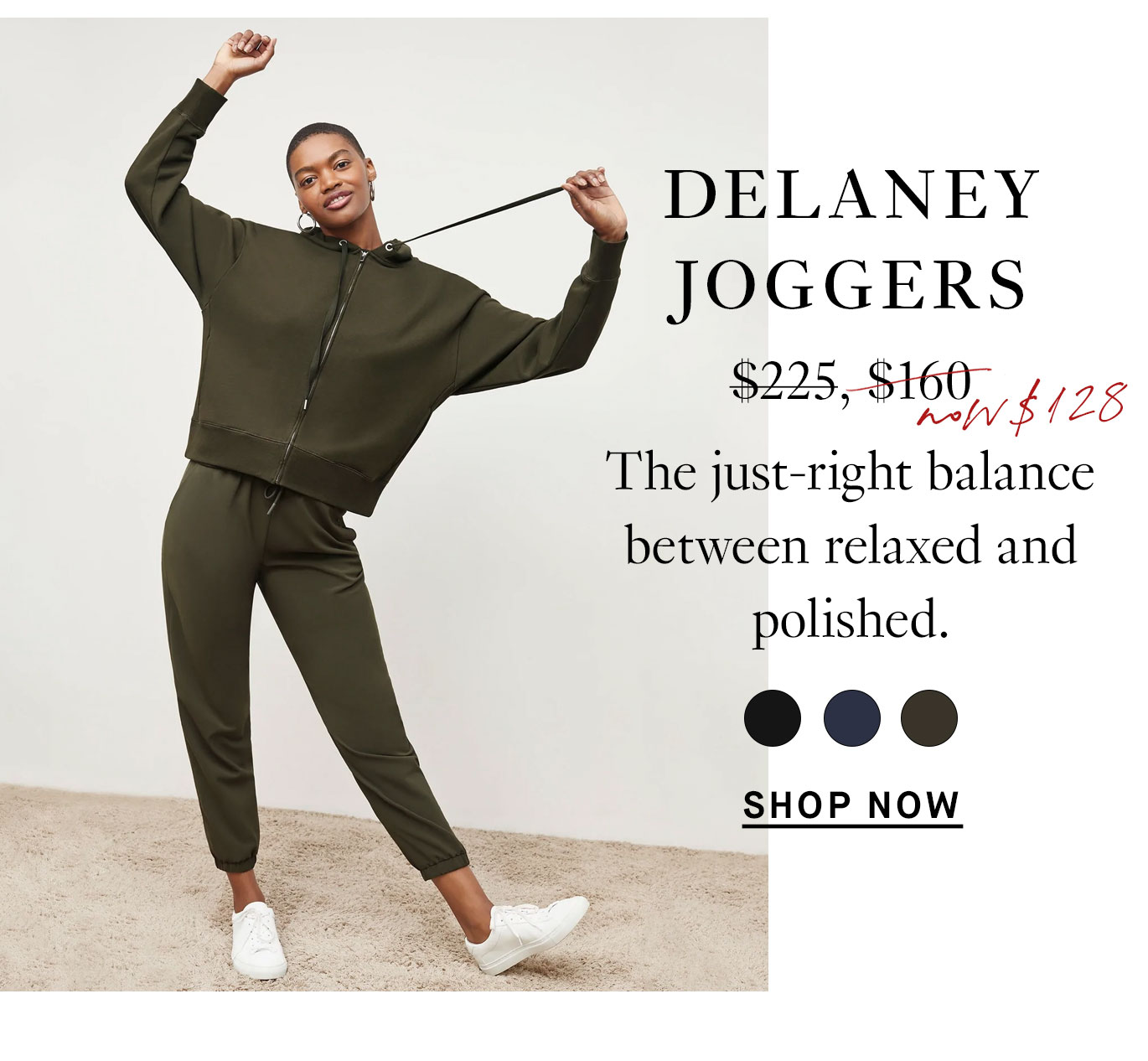 On-Sale Bestsellers. Delaney joggers: The just-right balance between relaxed and polished.