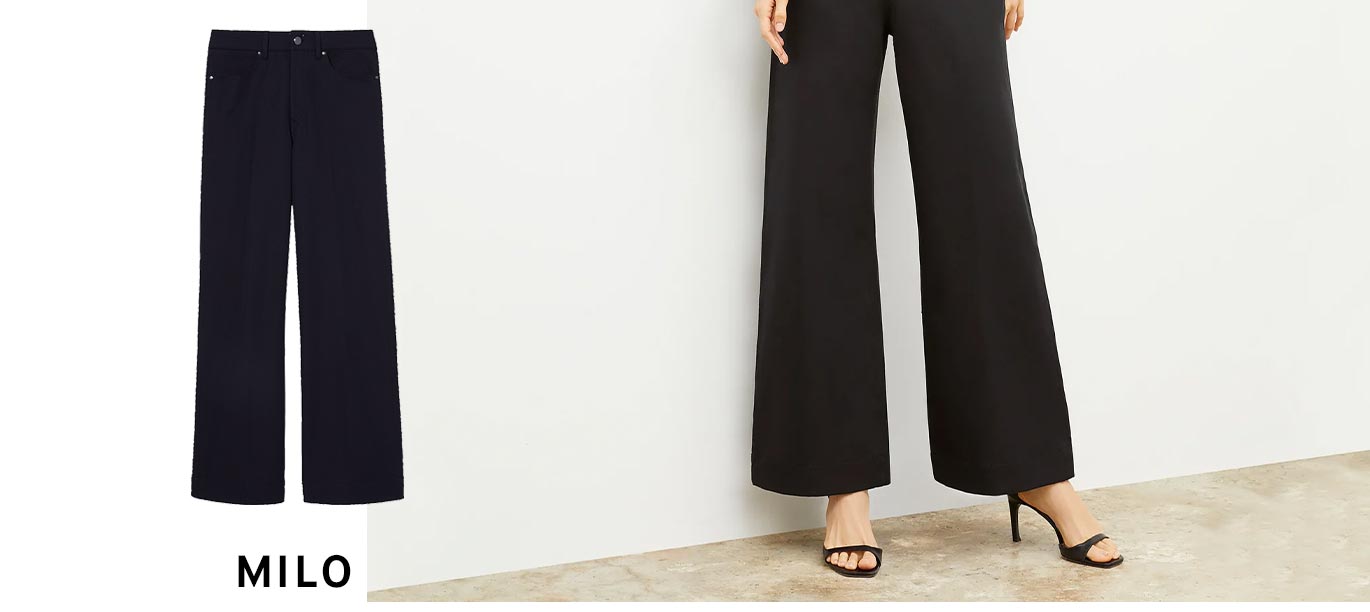 Image of the Milo pant in black