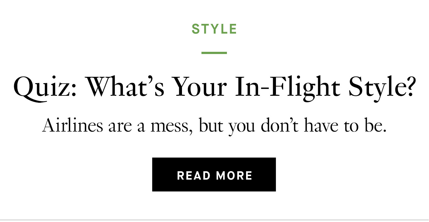 Quiz: What’s Your In-Flight Style? 