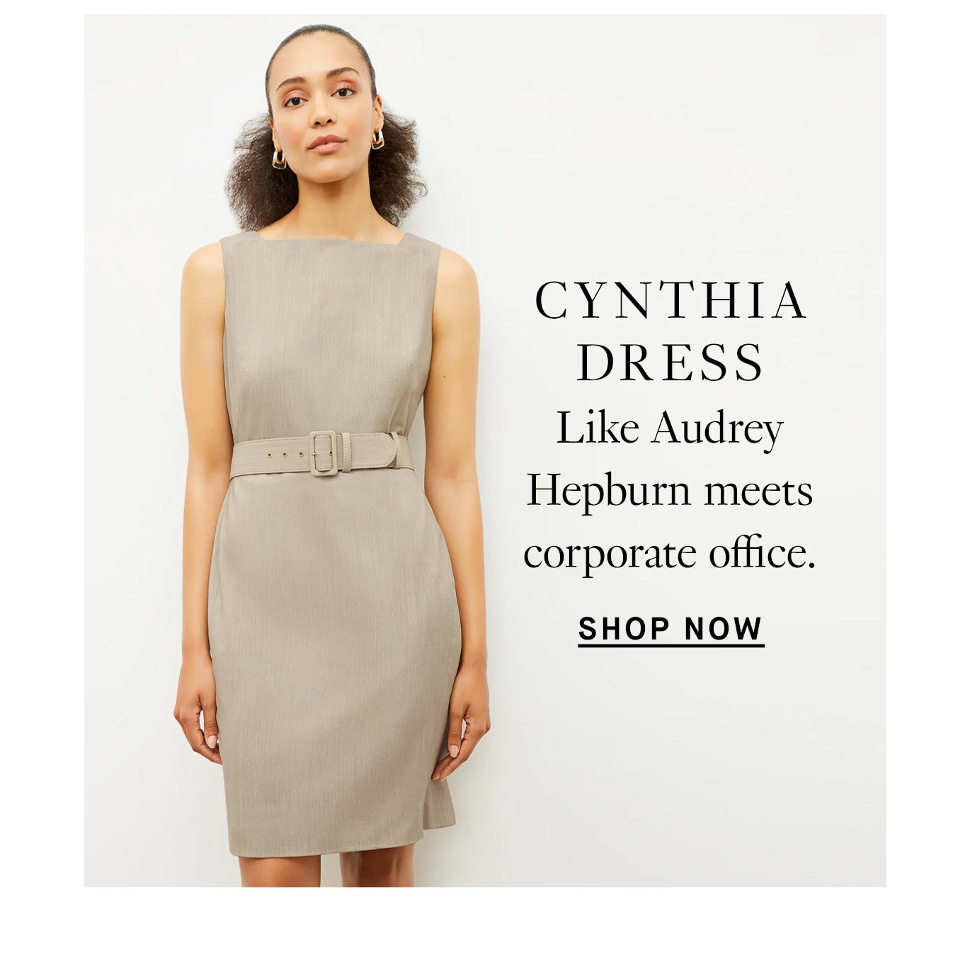 Cynthia Dress: Like Audrey Hepburn meets corporate office.