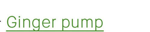 Ginger pump