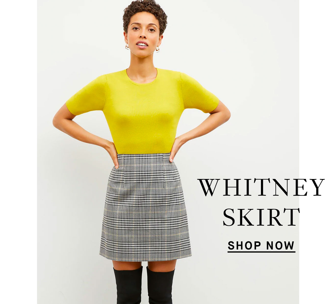 Outfit Inspiration. The Whitney skirt. Shop now.